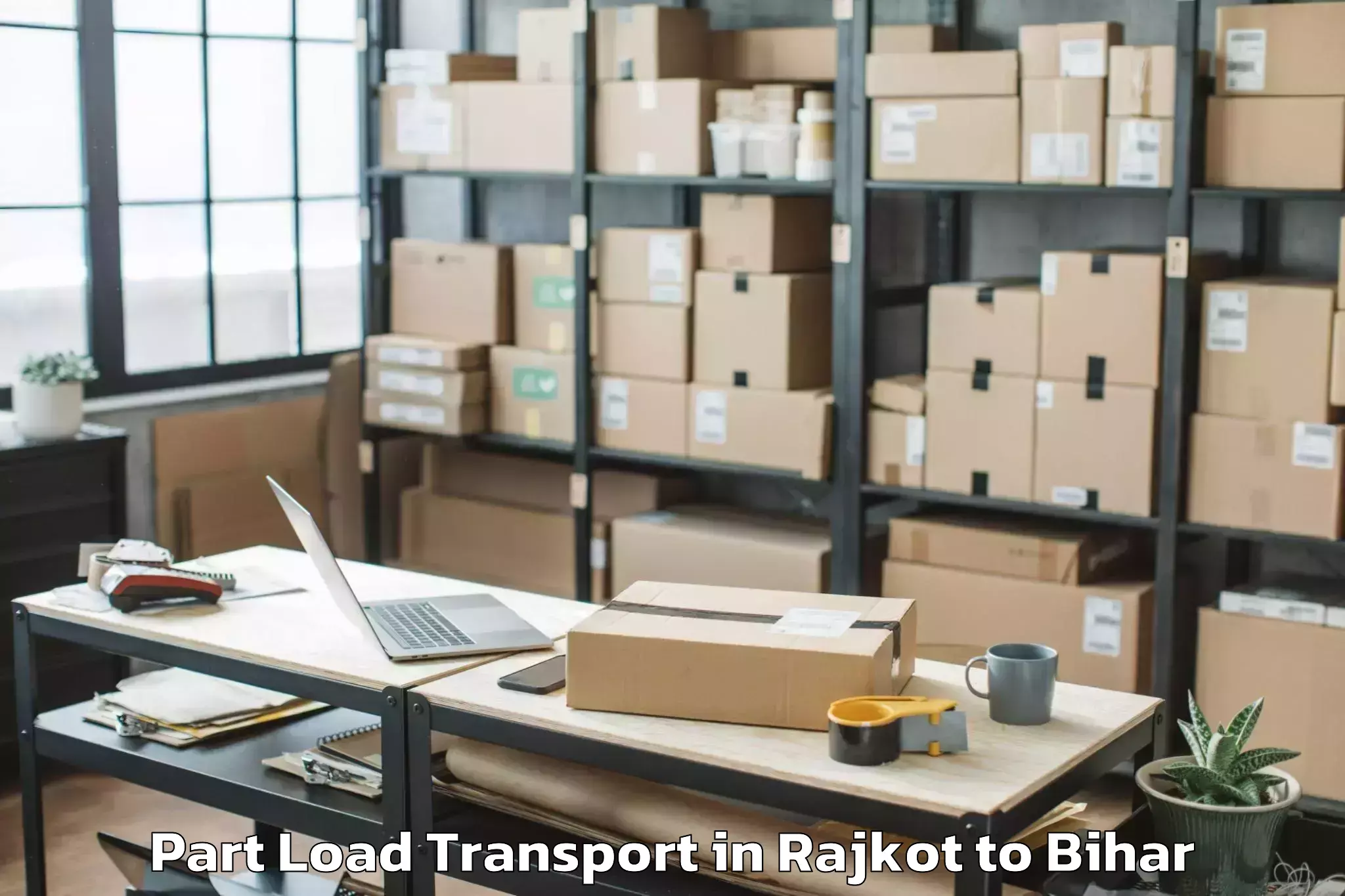 Easy Rajkot to Udwant Nagar Part Load Transport Booking